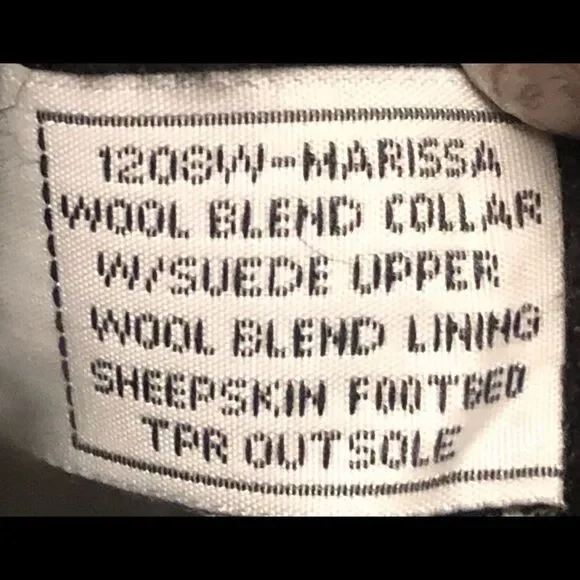 BearPaw Marissa Black Suede Short Boot Sz 8 - Picture 3 of 9